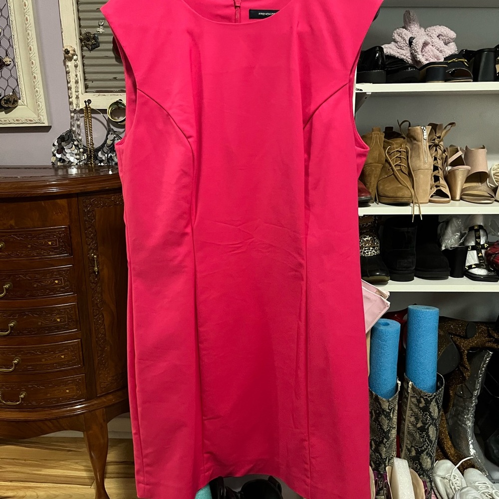 French Connection Vibrant Pink Mini Dress